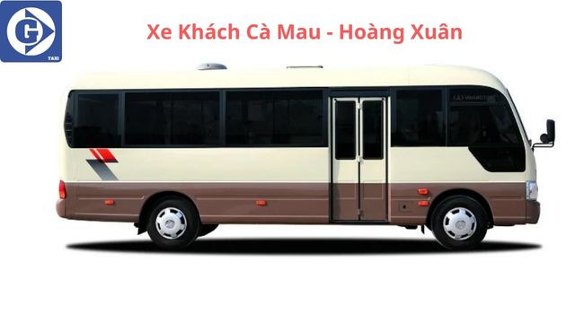 Hình ảnh một xe khách đang chờ đón khách tại Cà Mau