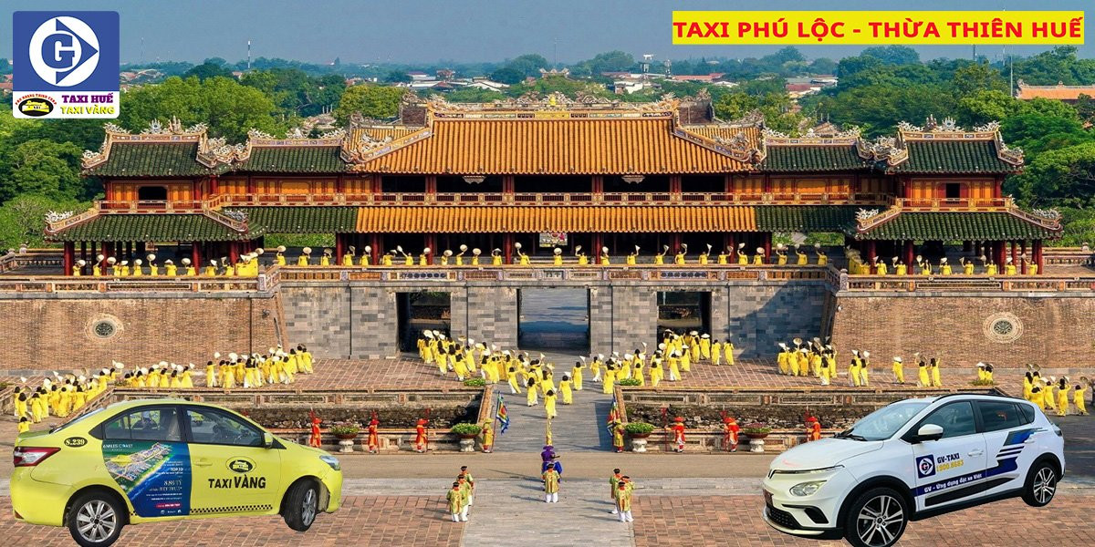 Hình ảnh taxi sẵn sàng phục vụ khách tại huyện Phú Lộc, Thừa Thiên Huế