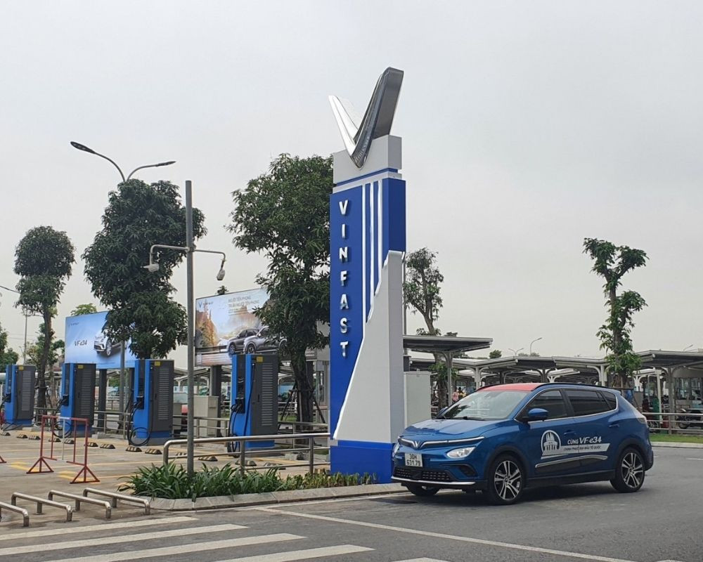 Hình ảnh trạm sạc VinFast tại đảo Phú Quốc, tỉnh Kiên Giang