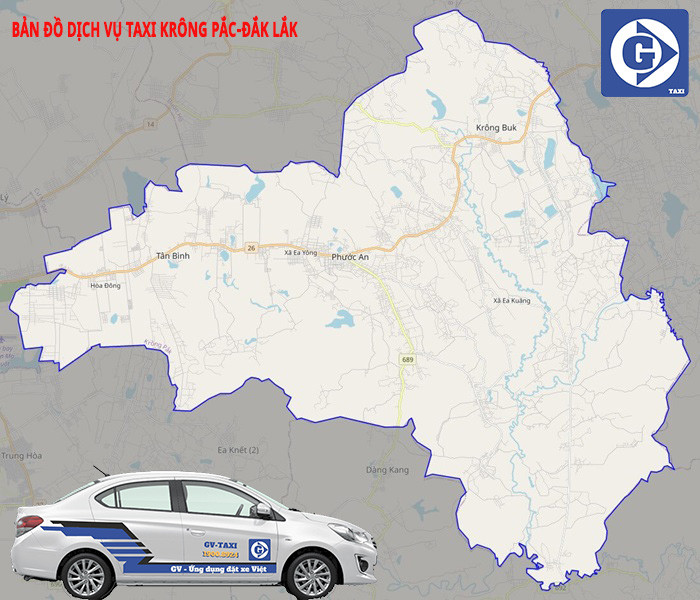 Hình ảnh ứng dụng GV Taxi để đặt xe tại Krông Pắc Đắk Lắk