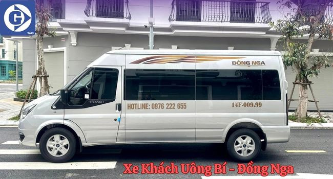 Hình ảnh xe khách Đồng Nga Uông Bí trên tuyến đường