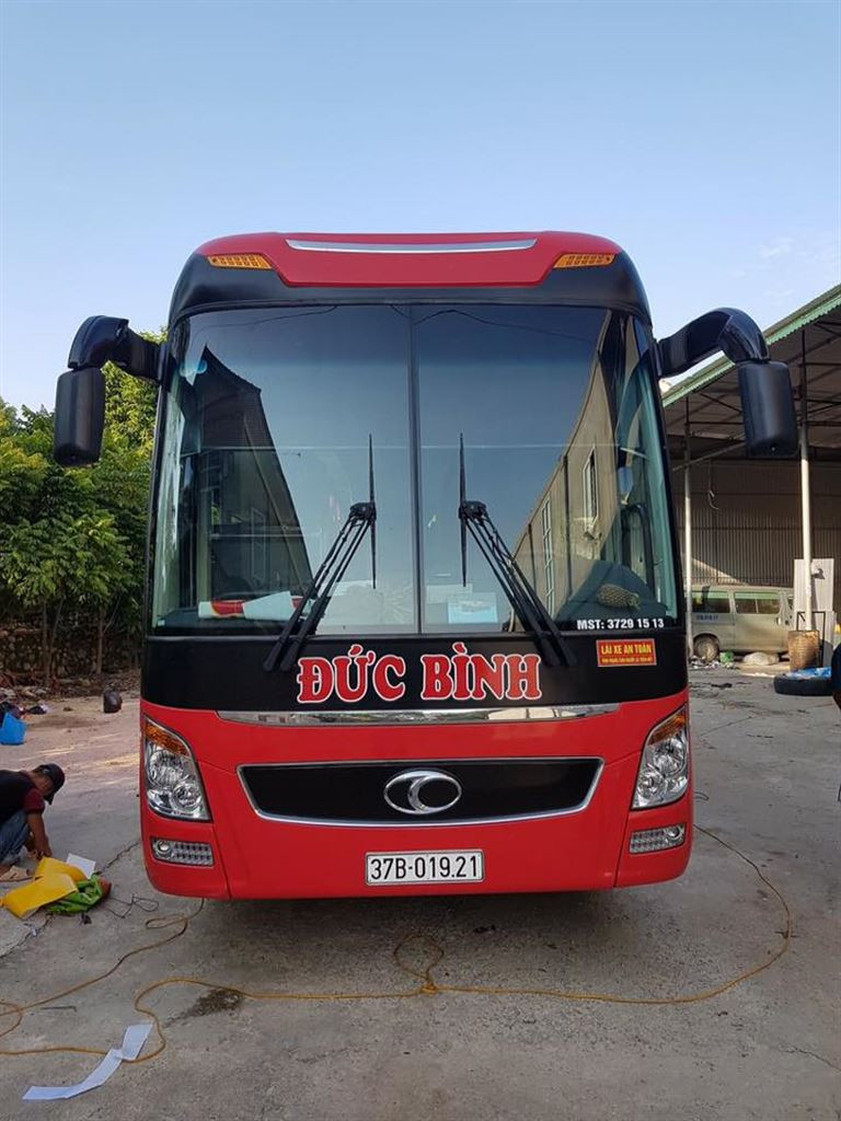 Hình ảnh xe khách giường nằm của nhà xe Đức Bình trên tuyến Hà Nội đi Tân Kỳ