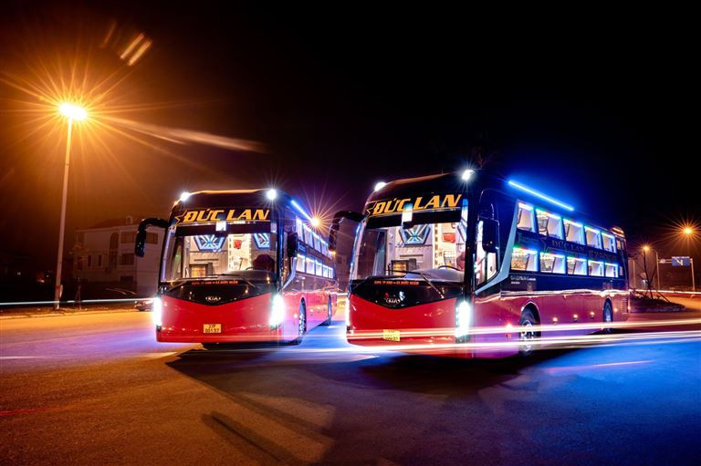 Hình ảnh xe khách giường nằm của nhà xe Đức Lan