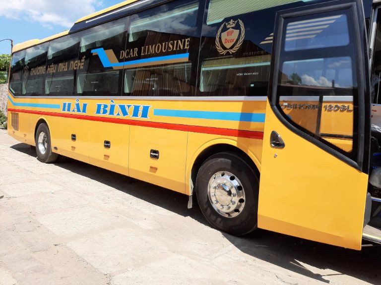 Hình ảnh xe khách Hải Bình trên tuyến Nghệ An Bắc Ninh