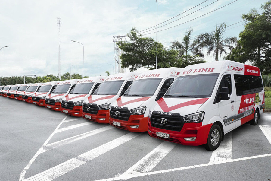Hình ảnh xe khách limousine Vũ Linh phục vụ tuyến Sài Gòn Sóc Trăng