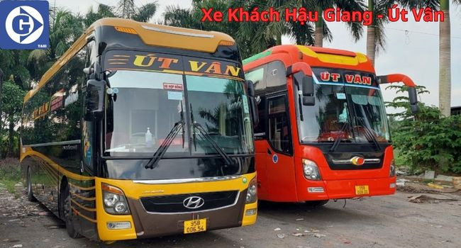 Hình ảnh xe khách Út Vân, một nhà xe quen thuộc ở Hậu Giang