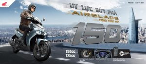 Hình ảnh xe máy Honda Air Blade đời mới, mẫu xe ga phổ biến cho sinh viên