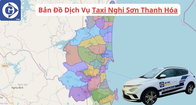 Hình ảnh xe taxi hoạt động tại khu vực Nghi Sơn Thanh Hóa