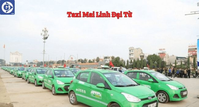 Hình ảnh xe Taxi Mai Linh màu xanh lá tại Đại Từ sẵn sàng phục vụ