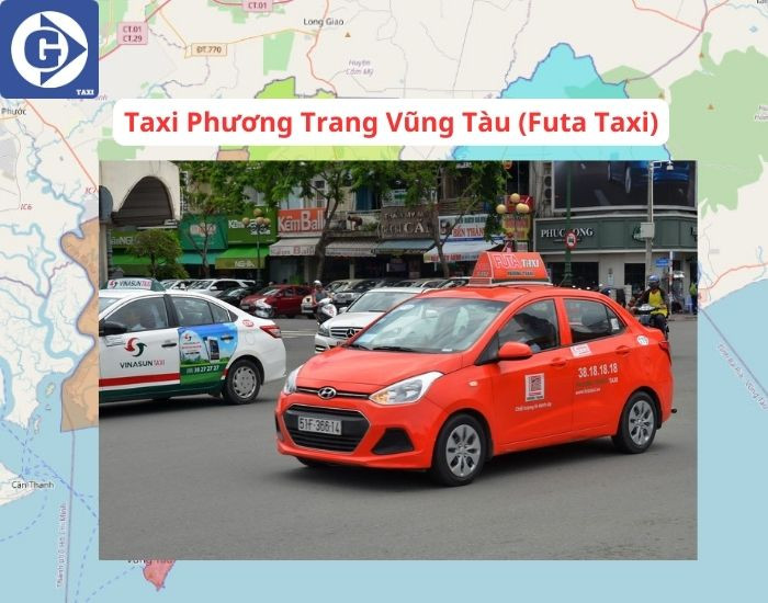 Hình ảnh xe taxi màu vàng đặc trưng của Taxi Phương Trang Vũng Tàu đang hoạt động