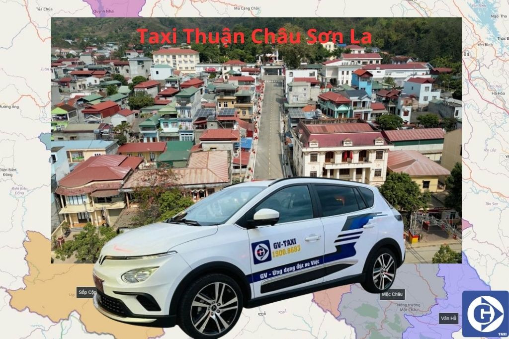 Hình ảnh xe taxi minh họa việc sử dụng ứng dụng đặt xe tại Thuận Châu Sơn La