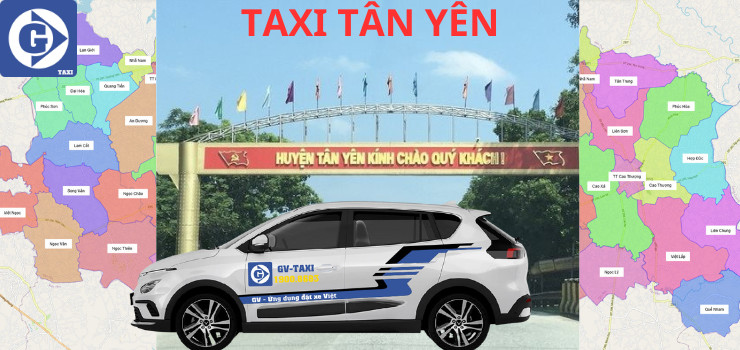 Hình ảnh xe taxi tại huyện Tân Yên Bắc Giang, sẵn sàng phục vụ