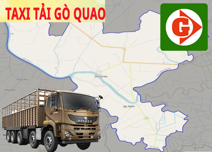 Hình ảnh xe taxi tải sẵn sàng phục vụ nhu cầu vận chuyển tại Gò Quao