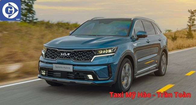 Hình ảnh xe taxi trên đường phố Mỹ Hào