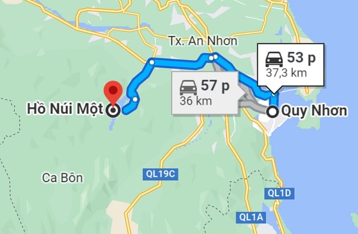Hồ cách thành ohoos hơn 30km