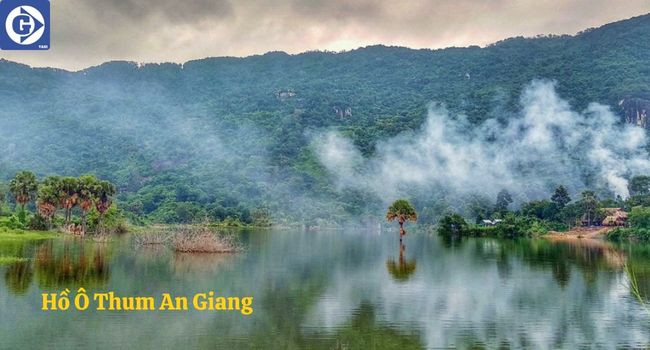 Hồ Ô Thum thơ mộng dưới chân núi An Giang