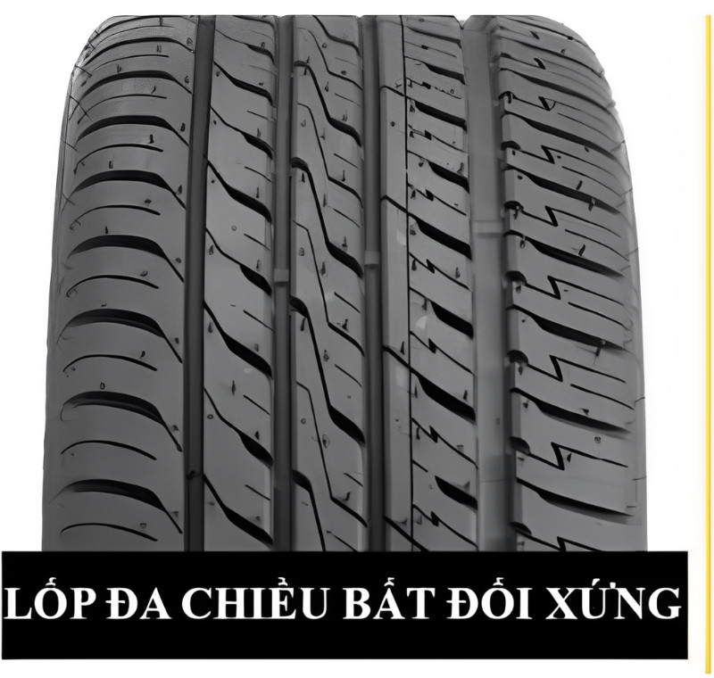 Họa tiết khác biệt trên lốp không đối xứng