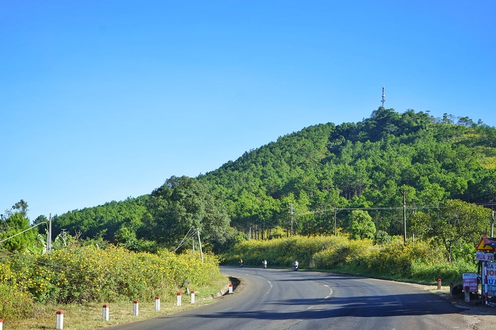 Hoạt động trekking trên núi Hàm Rồng trong không khí trong lành