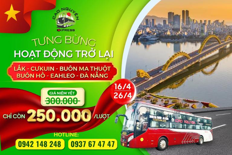 Hotline đặt vé tiện lợi của Nhà xe Cao Nguyên