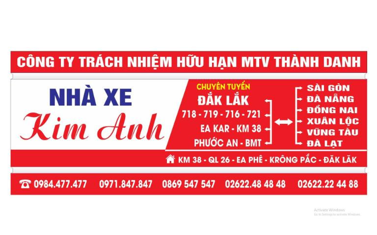 Hotline hỗ trợ khách hàng của Nhà xe Kim Anh