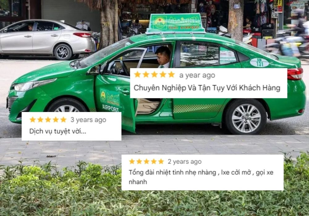 Khách hàng đánh giá chất lượng dịch vụ của Taxi Mai Linh Thuận Thành Bắc Ninh rất cao