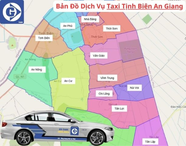 Khách hàng đặt xe GV Taxi Tịnh Biên qua ứng dụng di động