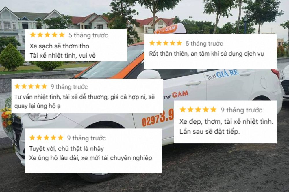 Khách hàng hài lòng với sự thân thiện của tài xế Taxi Cam khi đi **taxi Châu Đốc An Giang**