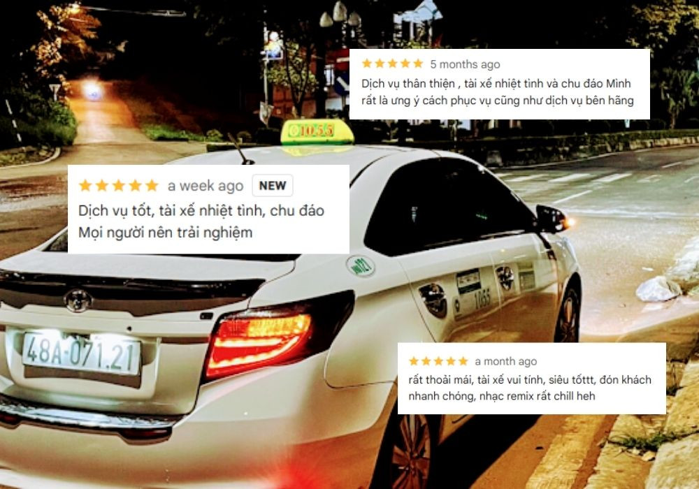 Khách hàng luôn đánh giá cao về chất lượng dịch vụ của Taxi Gia Nghĩa