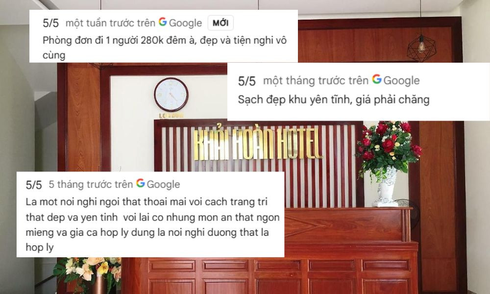 Khách sạn Khải Hoàn được đánh giá là yên tĩnh và có giá hợp lý