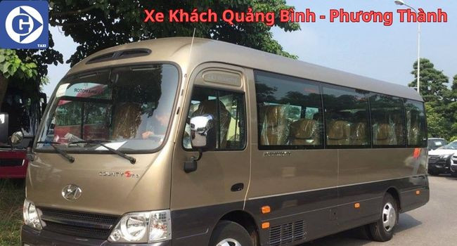 Khoang nội thất rộng rãi của xe khách Phương Thành phục vụ tuyến Quảng Bình