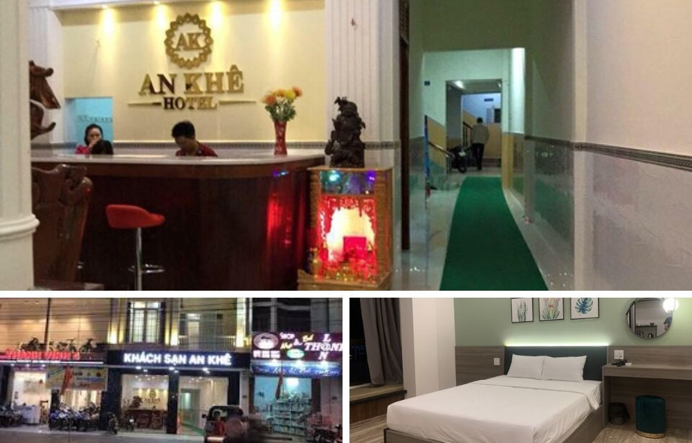 Không gian bên trong và bên ngoài của khách sạn An Khê