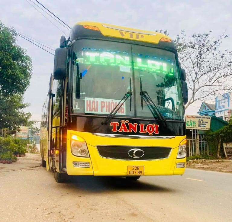Không gian bên trong xe giường nằm của nhà xe Tấn Lợi