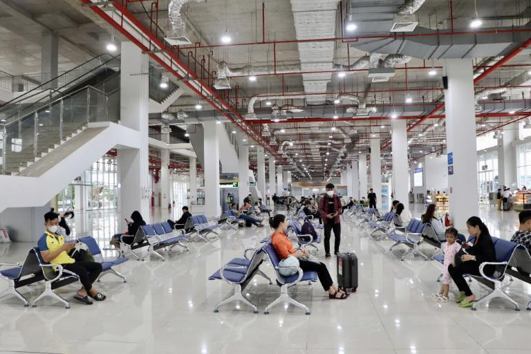 Không gian chờ đợi tiện nghi cho hành khách tại Bến xe Miền Đông Mới