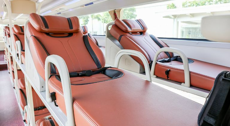 Không gian giường nằm thoải mái trên xe Hải Thắng đi Lạng Sơn