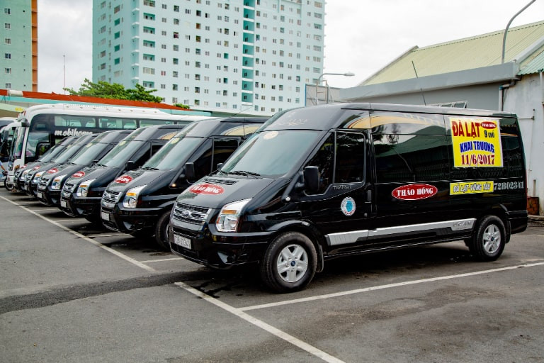 Không gian nội thất Limousine sang trọng của xe Thảo Hồng tuyến Đà Lạt Vũng Tàu