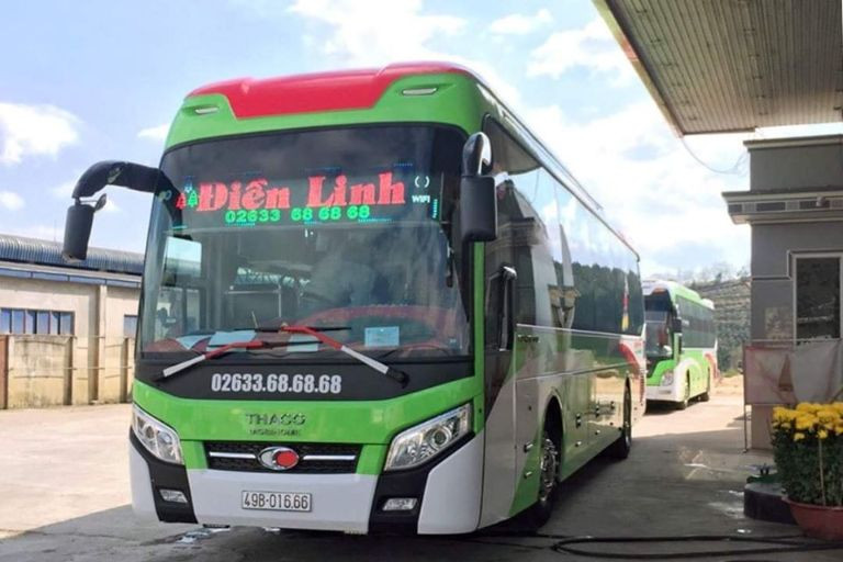 Không gian riêng tư trên xe khách Điền Linh