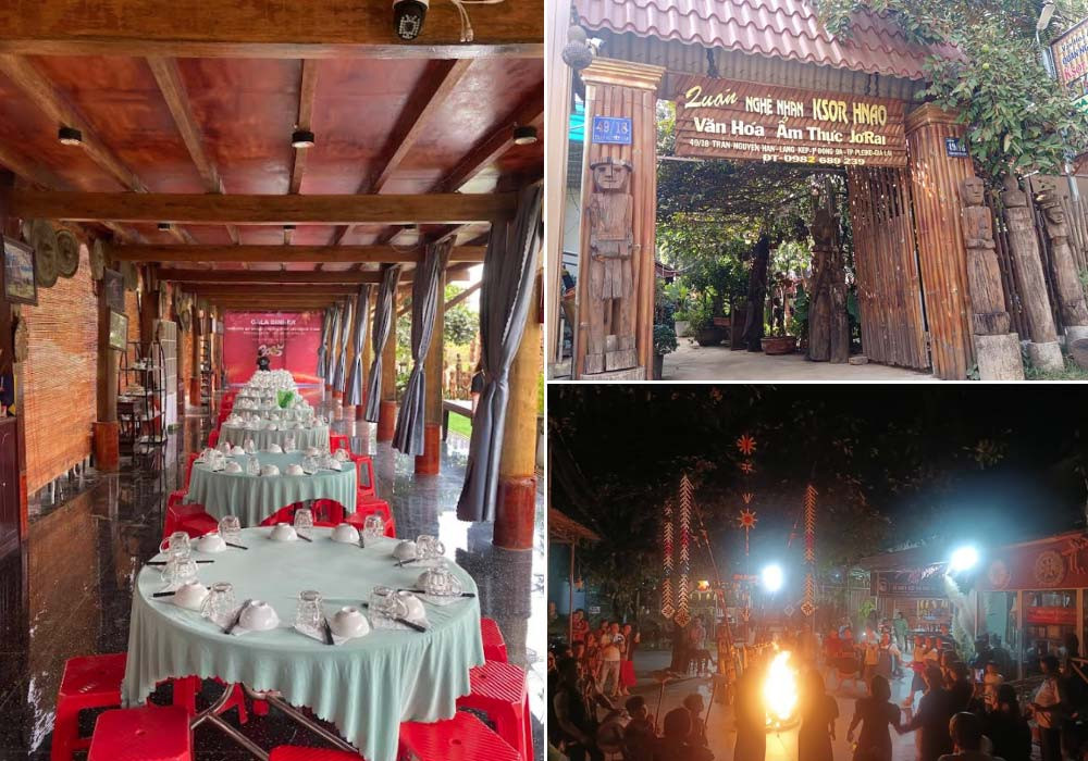 Không gian thưởng thức ẩm thực Tây Nguyên đậm chất văn hóa bản địa