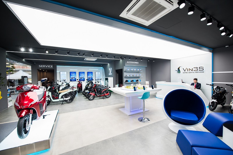 Không gian trưng bày xe và trải nghiệm công nghệ tại Showroom 3S VinFast