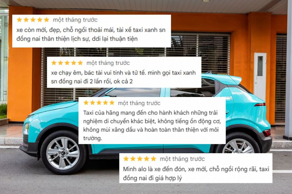 Không gian xe rộng rãi, sạch sẽ, tiện nghi được khách hàng đánh giá cao khi di chuyển bằng taxi Cẩm Mỹ Đồng Nai