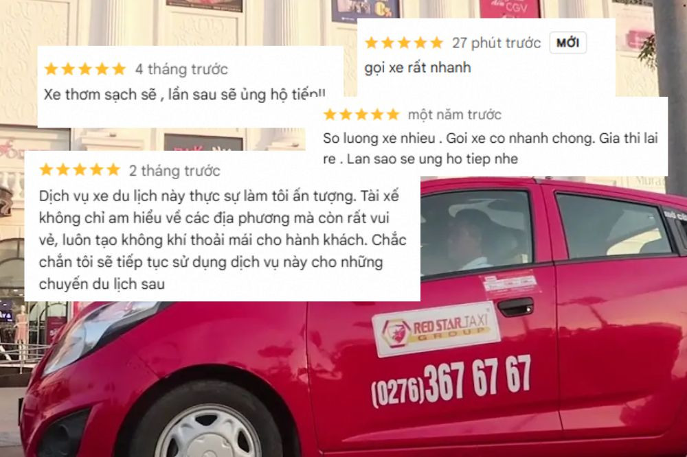 Không gian xe sạch sẽ, tiện nghi được khách hàng đánh giá cao khi sử dụng **xe taxi Châu Đốc An Giang** của Sao Đỏ