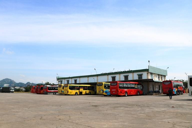 Khu vực chờ tại bến xe khách Phan Rang