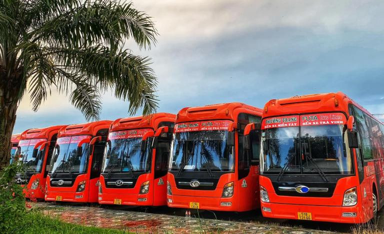 Khu vực đỗ xe an toàn tại Bến xe Vị Thanh Hậu Giang