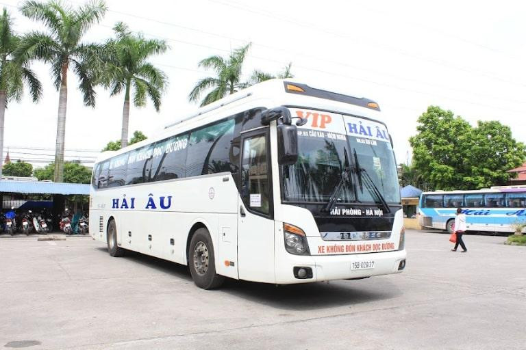 Khu vực đỗ xe liên tỉnh tại Bến Xe Bến Trại Hải Dương