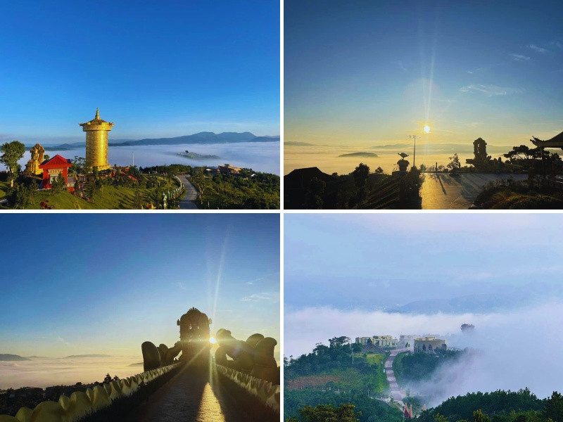 Khung cảnh săn mây và ngắm bình minh ở Samten Hills Dalat