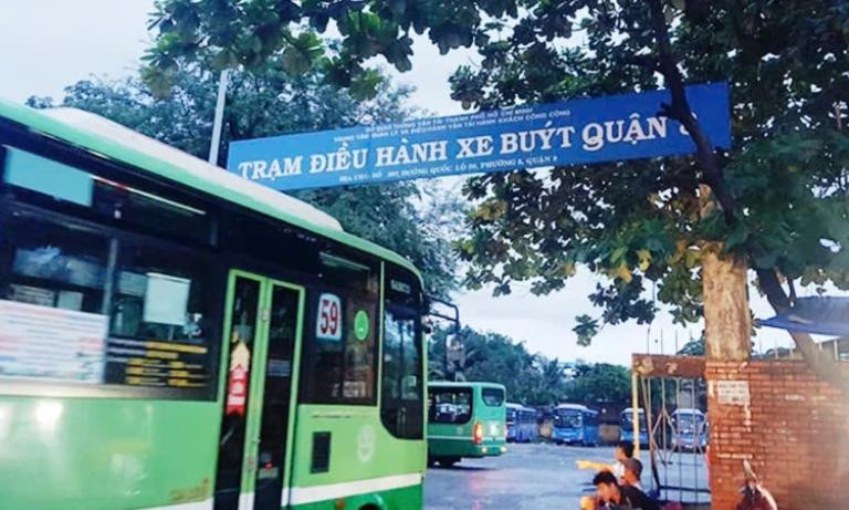 Khung cảnh tổng thể Bến xe Quận 8 TPHCM