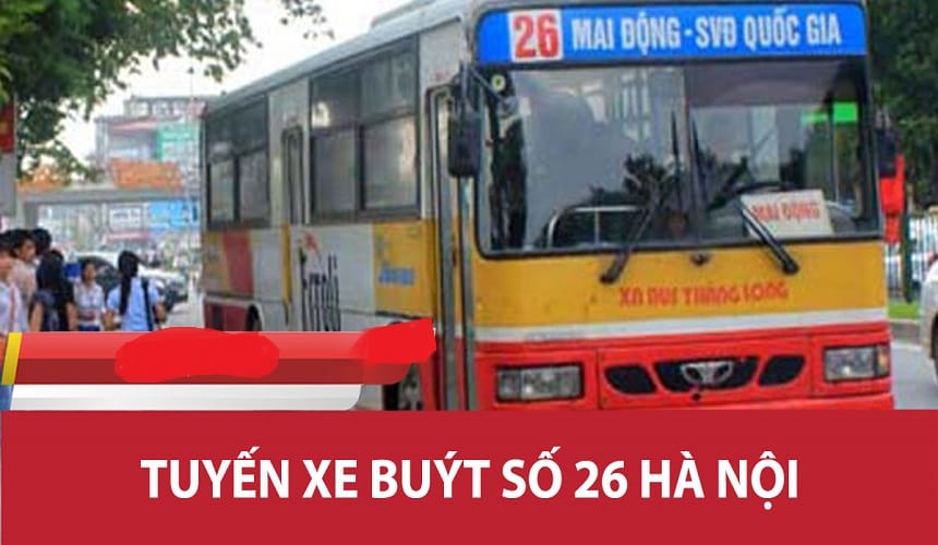 Khung giờ hoạt động của xe Bus tuyến 26
