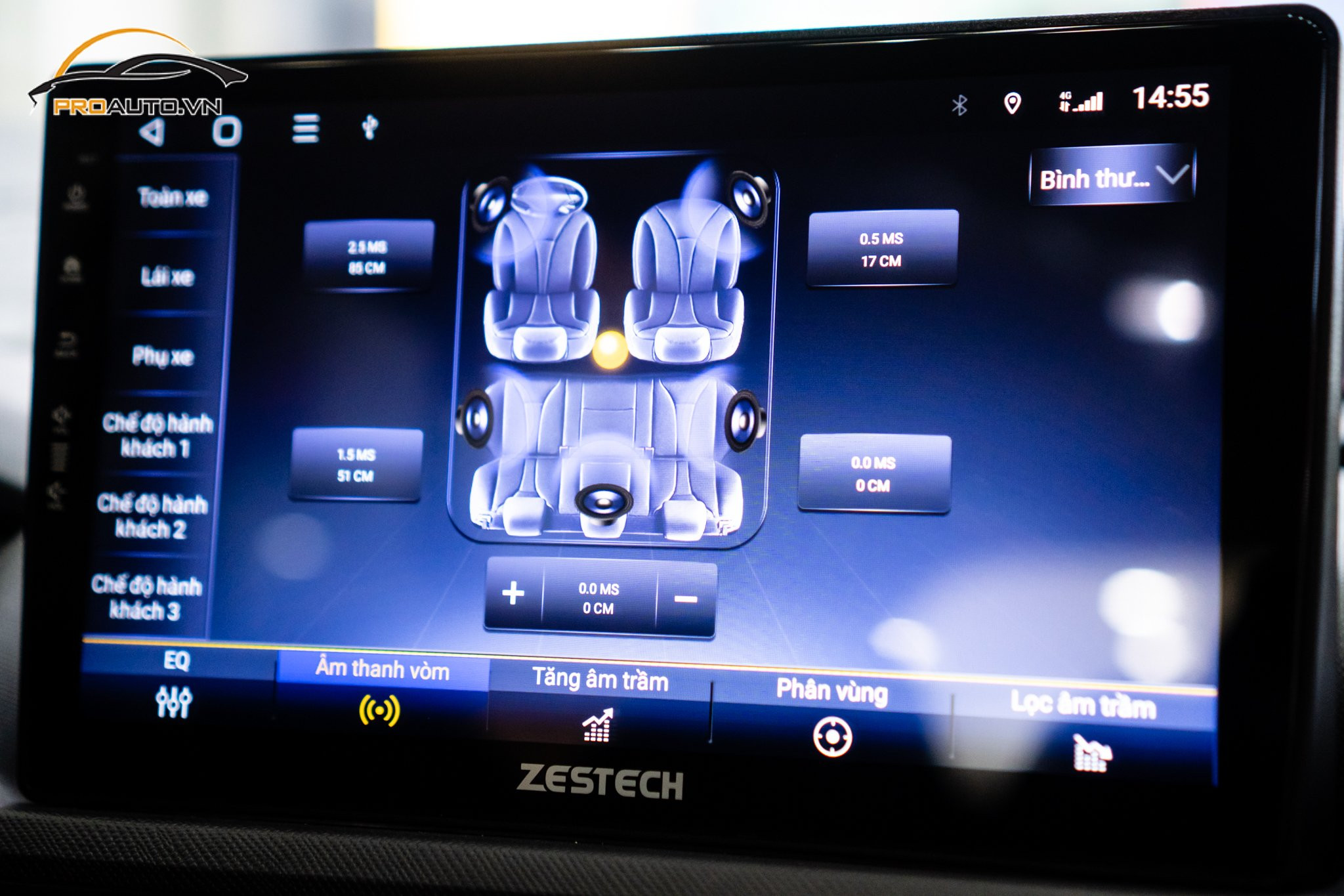 Kiểm soát tốc độ an toàn trên màn hình Zestech Z800 Pro+