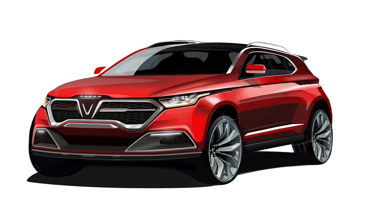 Kiểu dáng ô tô VinFast hiện đại, năng động do Italdesign phác thảo