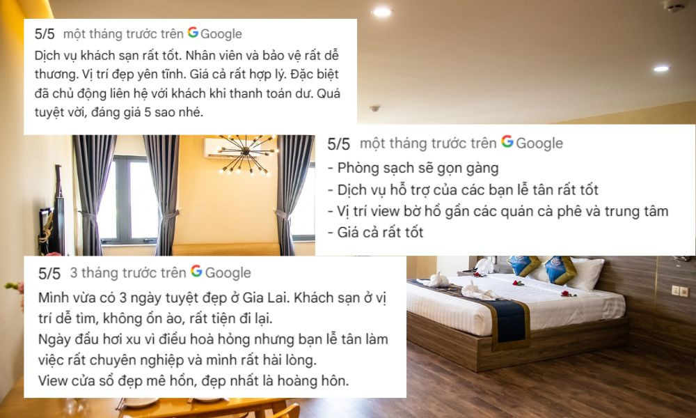 La Mia Pleiku Hotel có dịch vụ khách sạn tốt và nhân viên phục vụ chuyên nghiệp