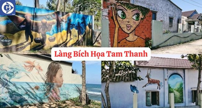 Làng bích họa Tam Thanh với những bức tường đầy màu sắc, điểm check-in hấp dẫn khi du lịch Tam Kỳ